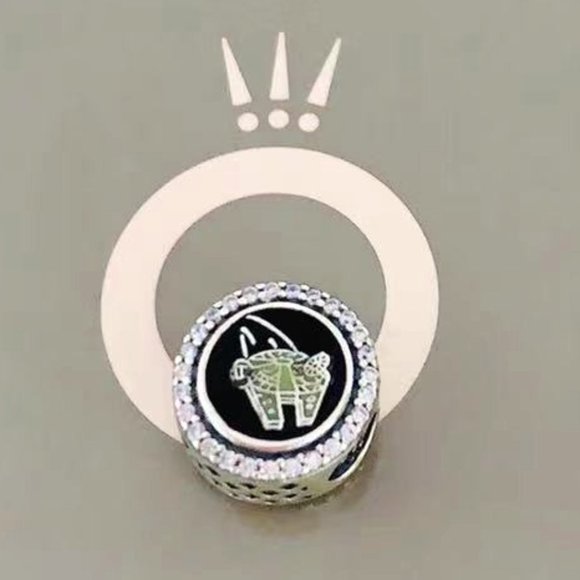 2023 Disney Parks Star Wars Millennium Falcon Death Star Pandora Charm Bead - Picture 1 of 3